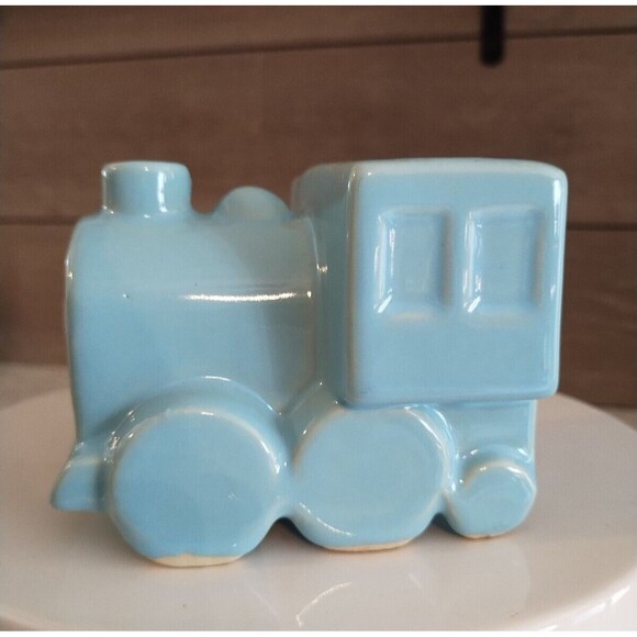 Vintage Shawnee Pottery S.R.R. Train Engine & Train Car Planters 4pc Set #552 - Picture 8 of 16